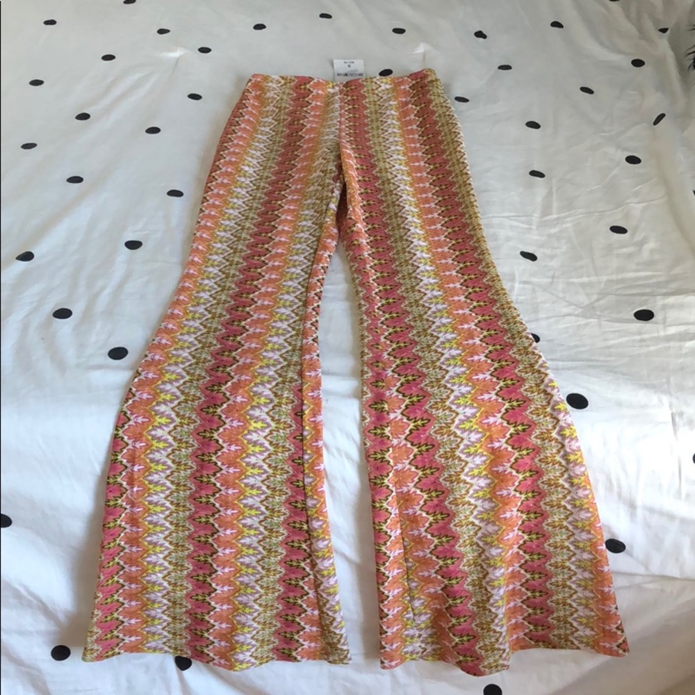 Boho flare stretch pants